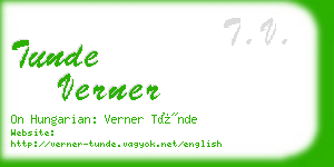 tunde verner business card